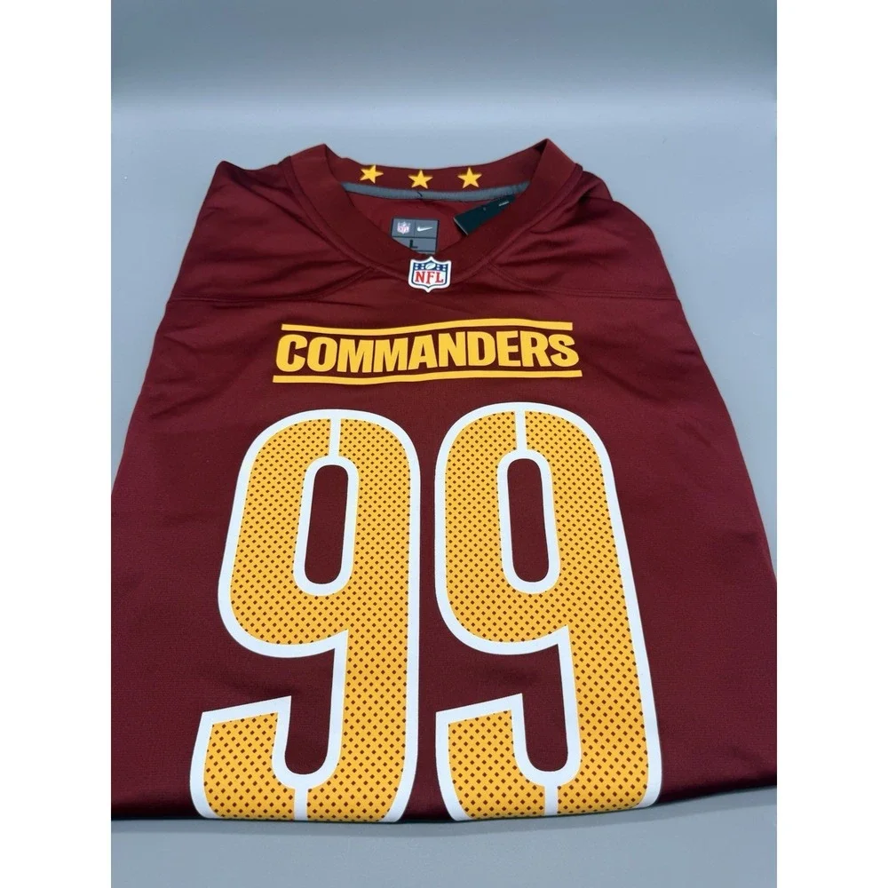 Nike Washington Commanders Chase Young #99 Home Red Game Jersey Men's L